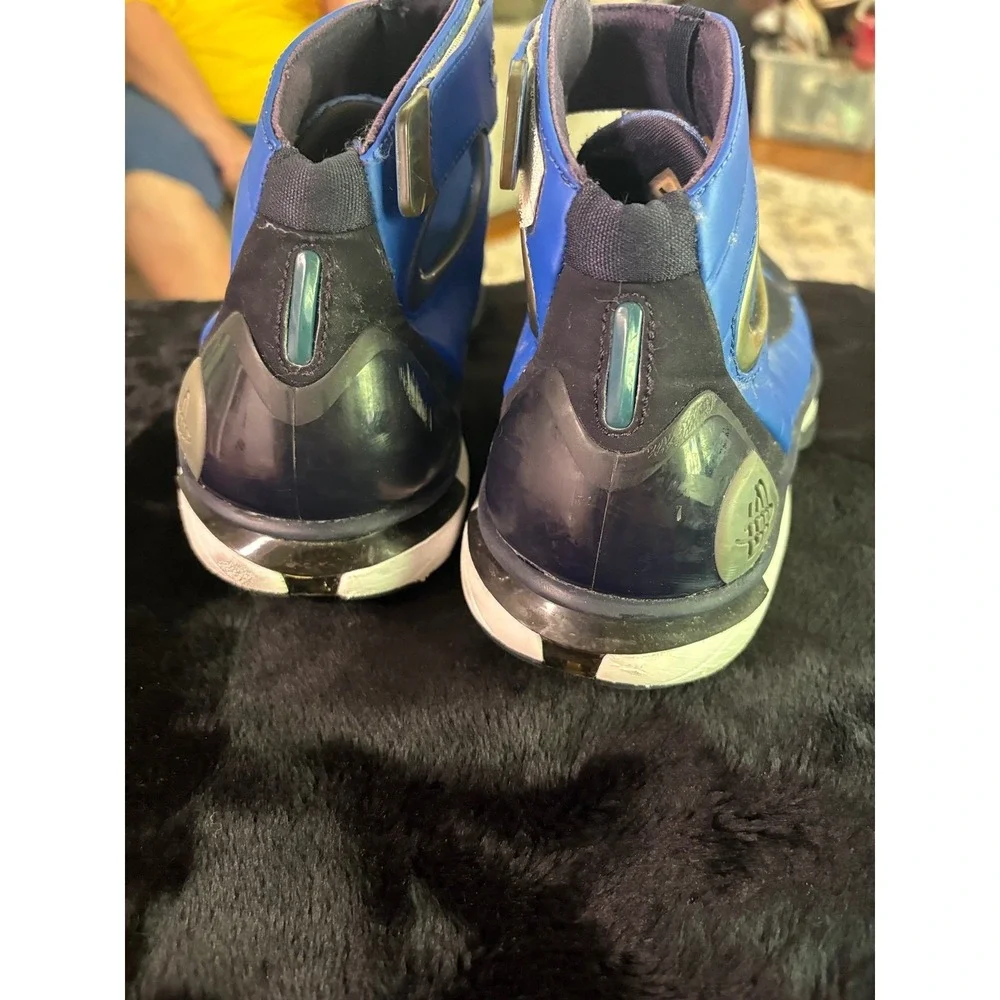 Nike Air Zoom Huarache 2K4 Mens Blue Black Basketball Shoes 511425-400 Size 9.5
